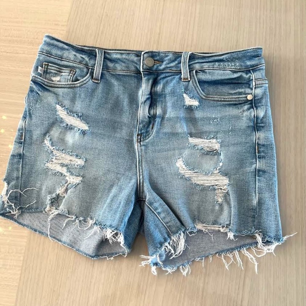 Judy Blue Jean Shorts, Size Large